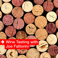 Wine tasting with Joe Fattorini